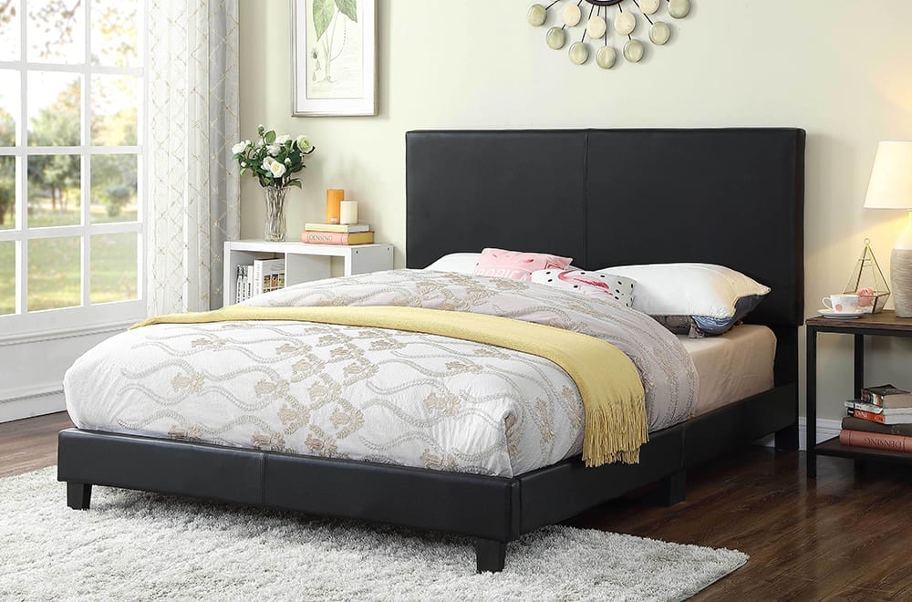 Adjustable Headboard Platform Bed – Modern Upholstered Bed Frame-T2110