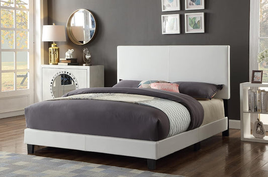 Adjustable Headboard Platform Bed – Modern Upholstered Bed Frame-T2110