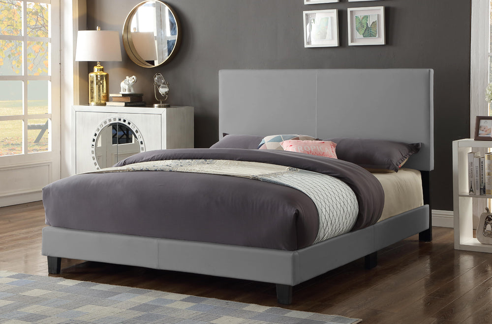Adjustable Headboard Platform Bed – Modern Upholstered Bed Frame-T2110