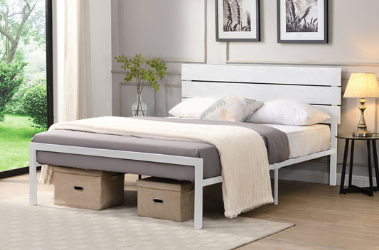 Contemporary Chic Metal Platform Bed-T2205
