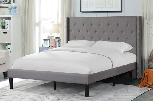 Linen Platform Bed-T2352