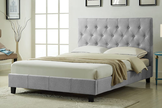 Button Tufted Platform Bed-T2366