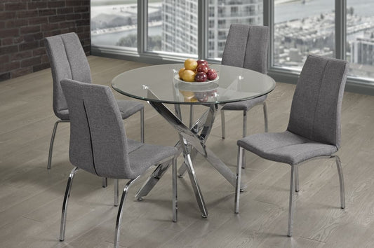 Modern Round Glass Dining Set-T3460