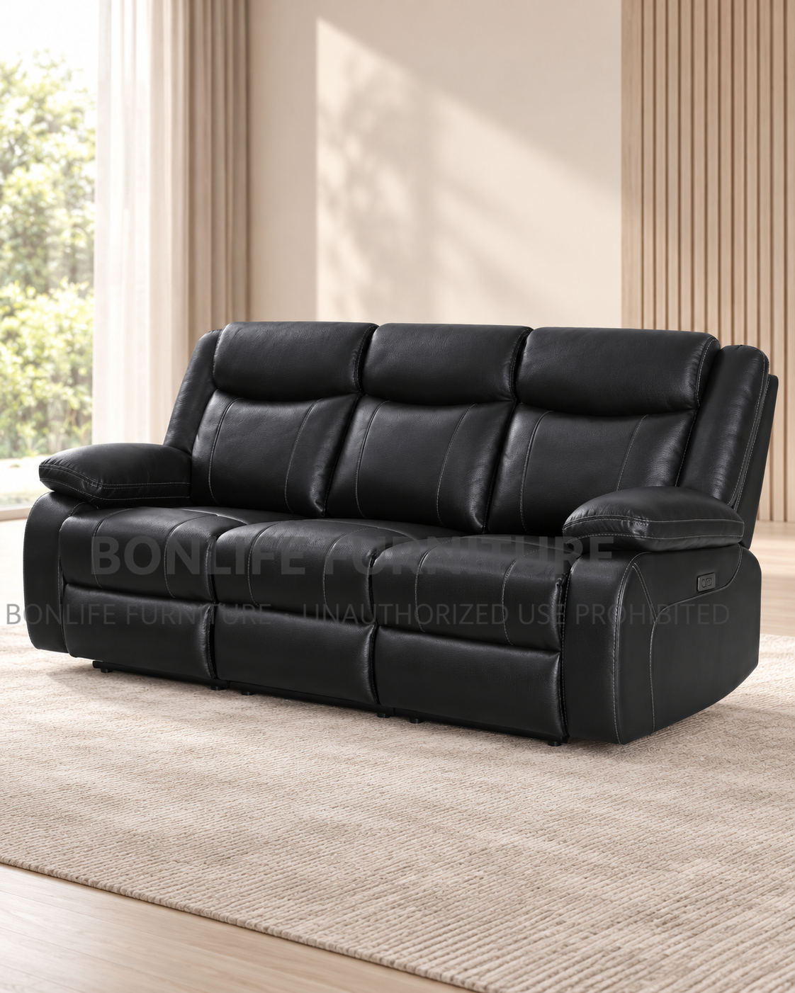 Power Reclining Sofa Collection – Premium Air Leather-T1335