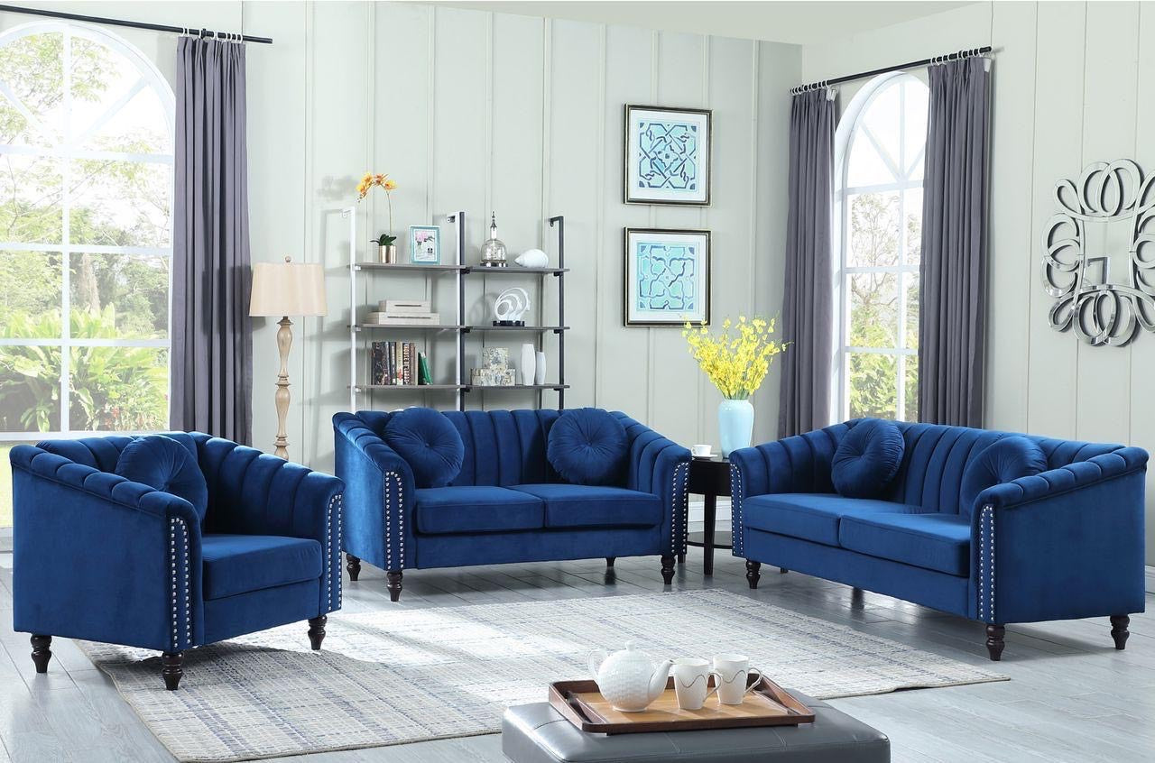 ✨ Modern Velvet 3pc Sofa Set -JONE