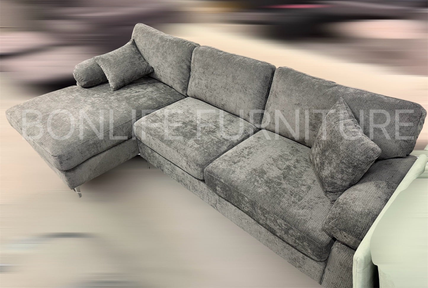Modern Fabric Sectional Sofa with Chaise-NOVA