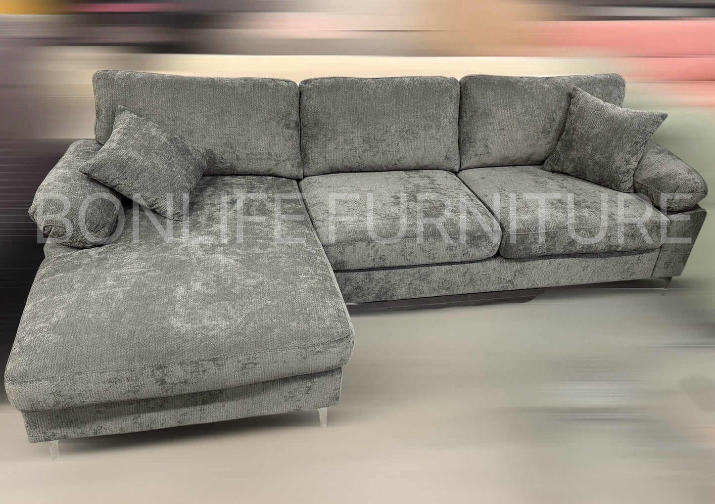 Modern Fabric Sectional Sofa with Chaise-NOVA