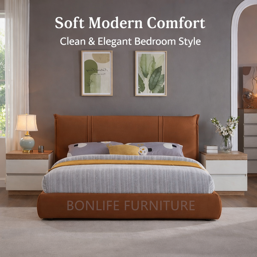 Modern Upholstered Platform Bed -T2248
