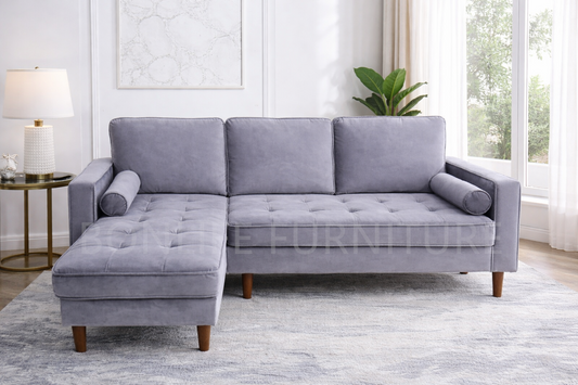 Classic Velvet Sectional-D9122C VELVET