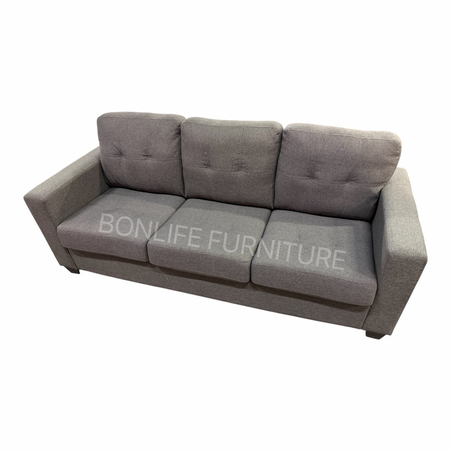 Contemporary Charcoal Linen Sofa-T1173