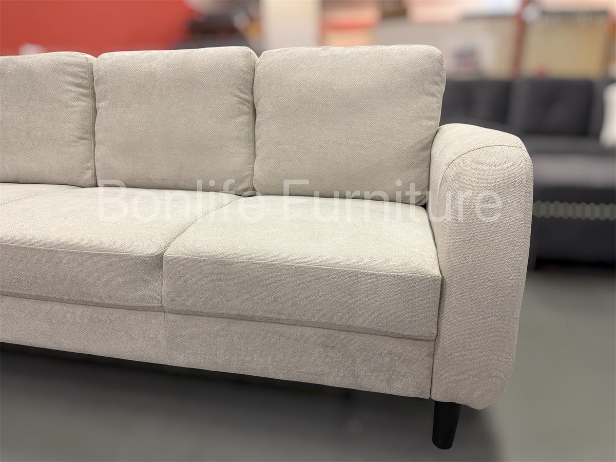 Modern Fabric Sofa Collection Grey Beige | Sofa Loveseat Chair -I8251