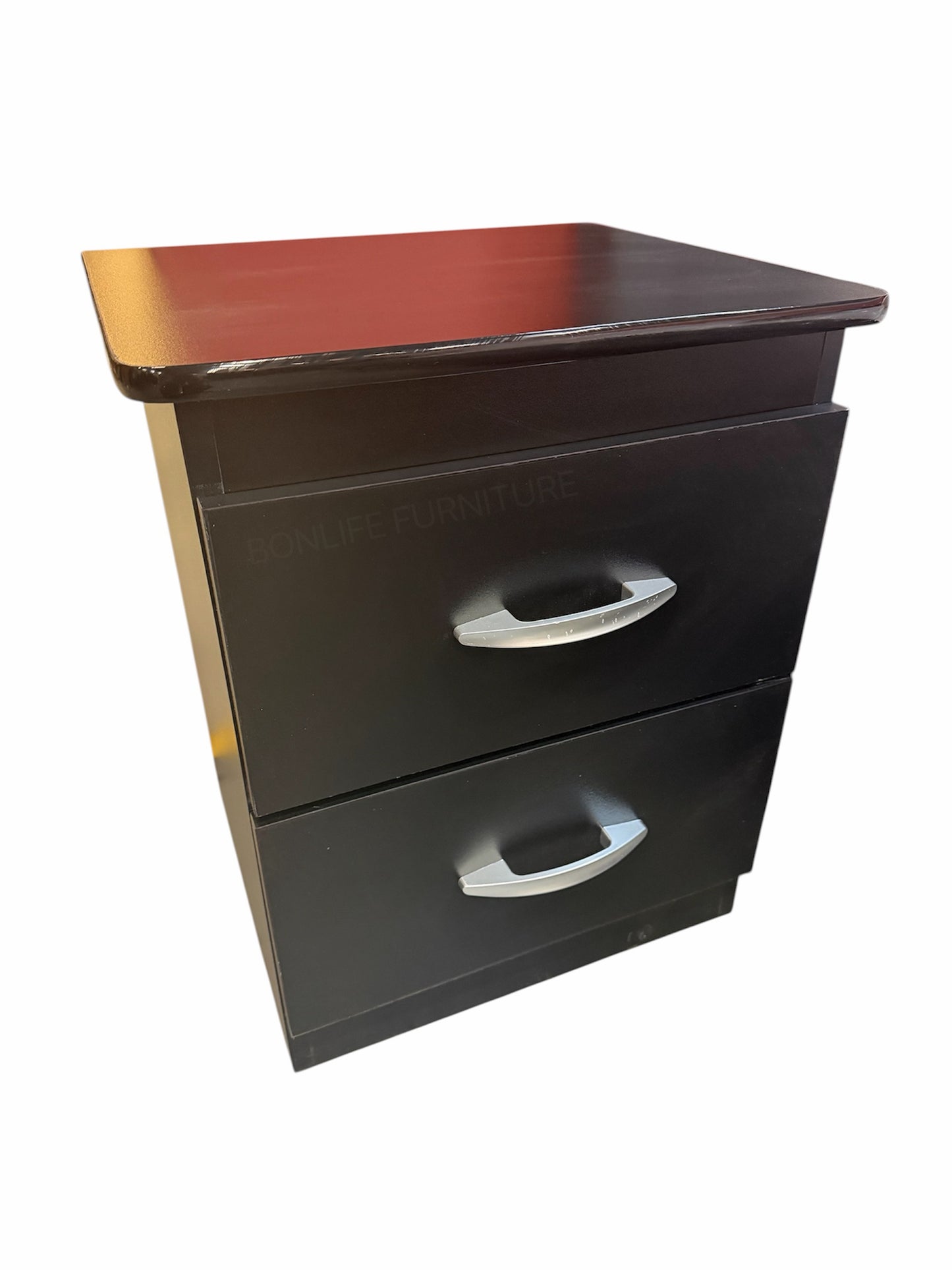 2-Drawer Nightstand – 22”H x 18”W x 16”D | Modern Bedside Table | Made in Canada