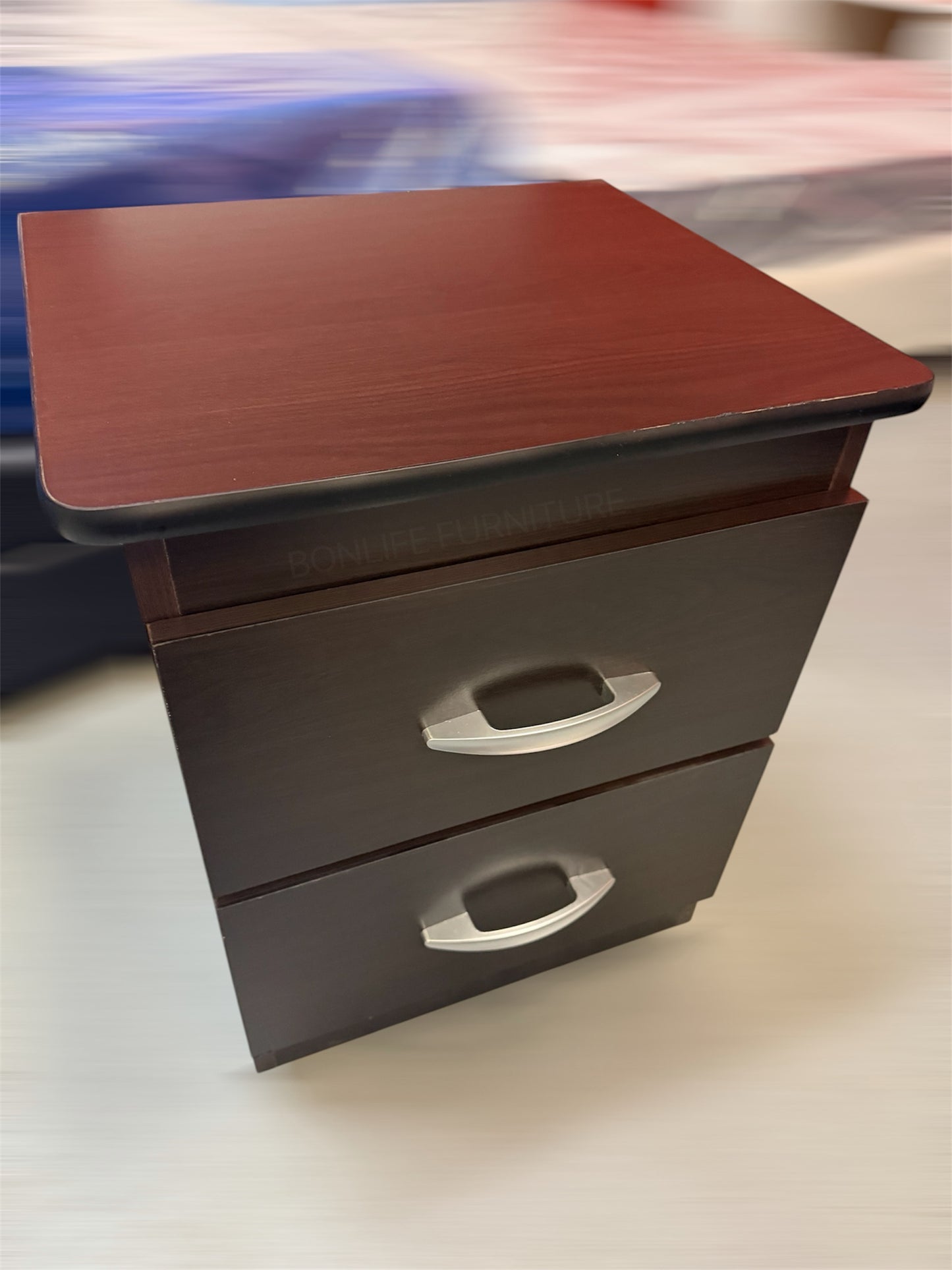 2-Drawer Nightstand – 22”H x 18”W x 16”D | Modern Bedside Table | Made in Canada