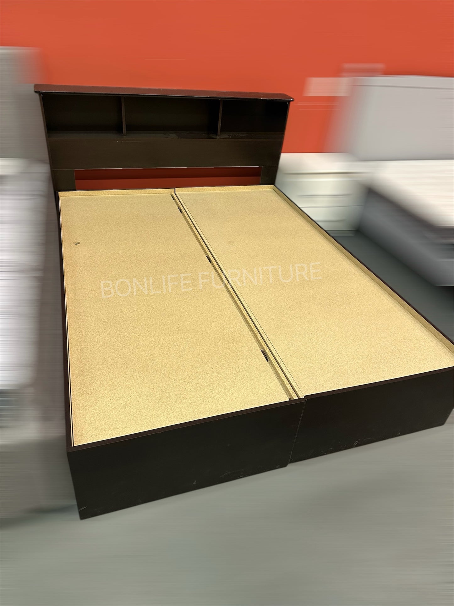 Storage Platform Bed with Drawers & Lift-Up Storage – Canadian Made Wood Frame-Mate