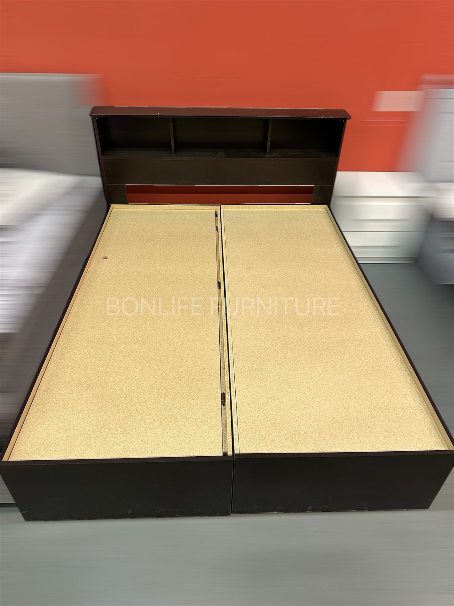Storage Platform Bed with Drawers & Lift-Up Storage – Canadian Made Wood Frame-Mate