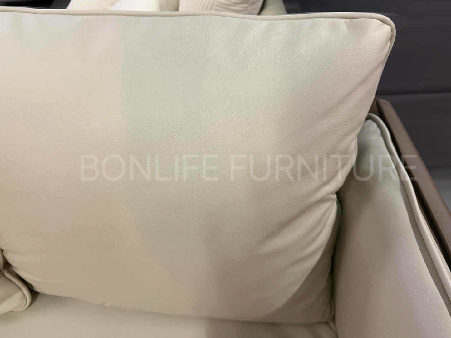 Modern Two-Tone Cream & Mocha Sofa Collection – I8210