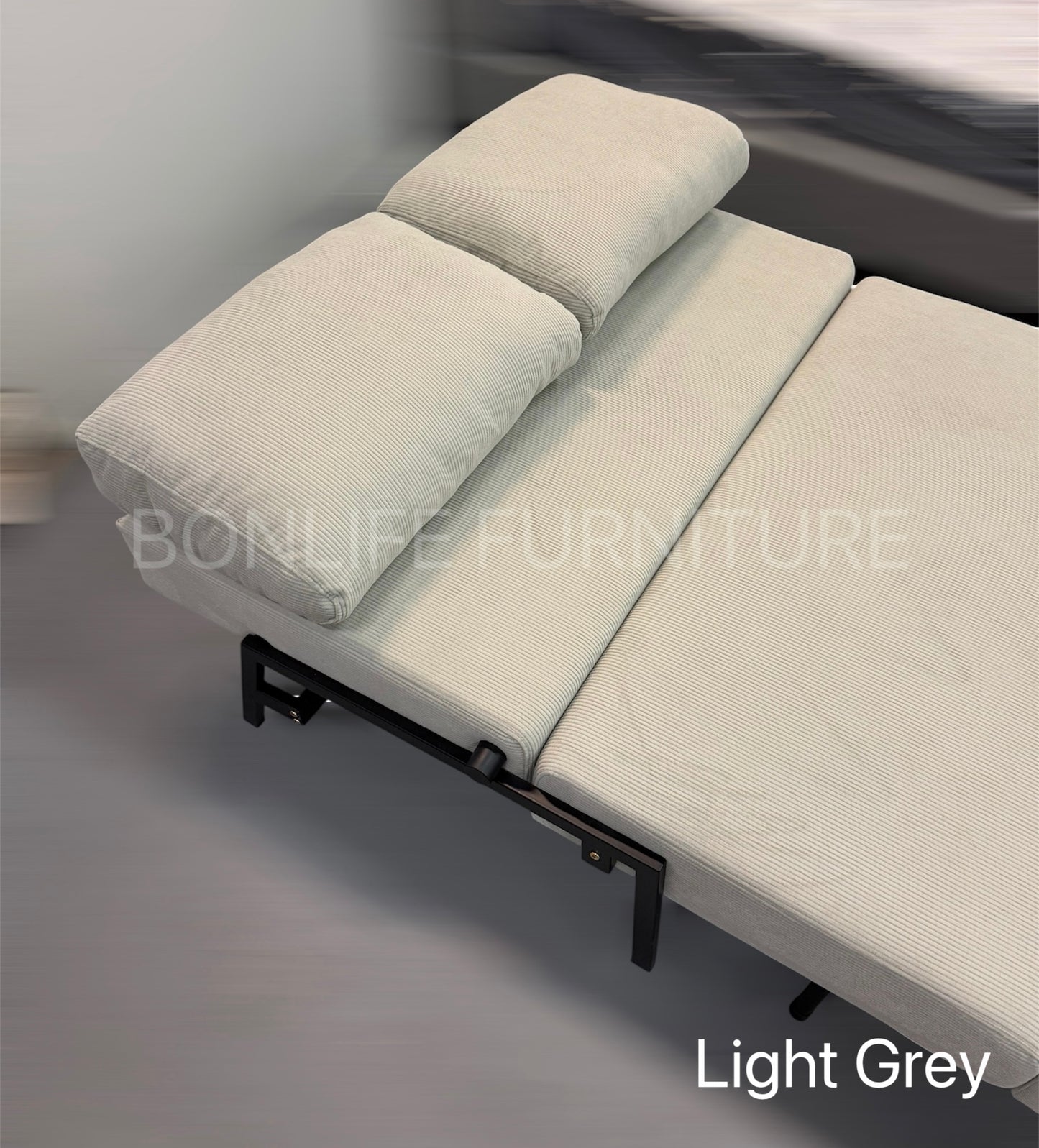 Modern Corduroy Convertible Sofa Bed – Compact 2-in-1 Sleeper-D2504