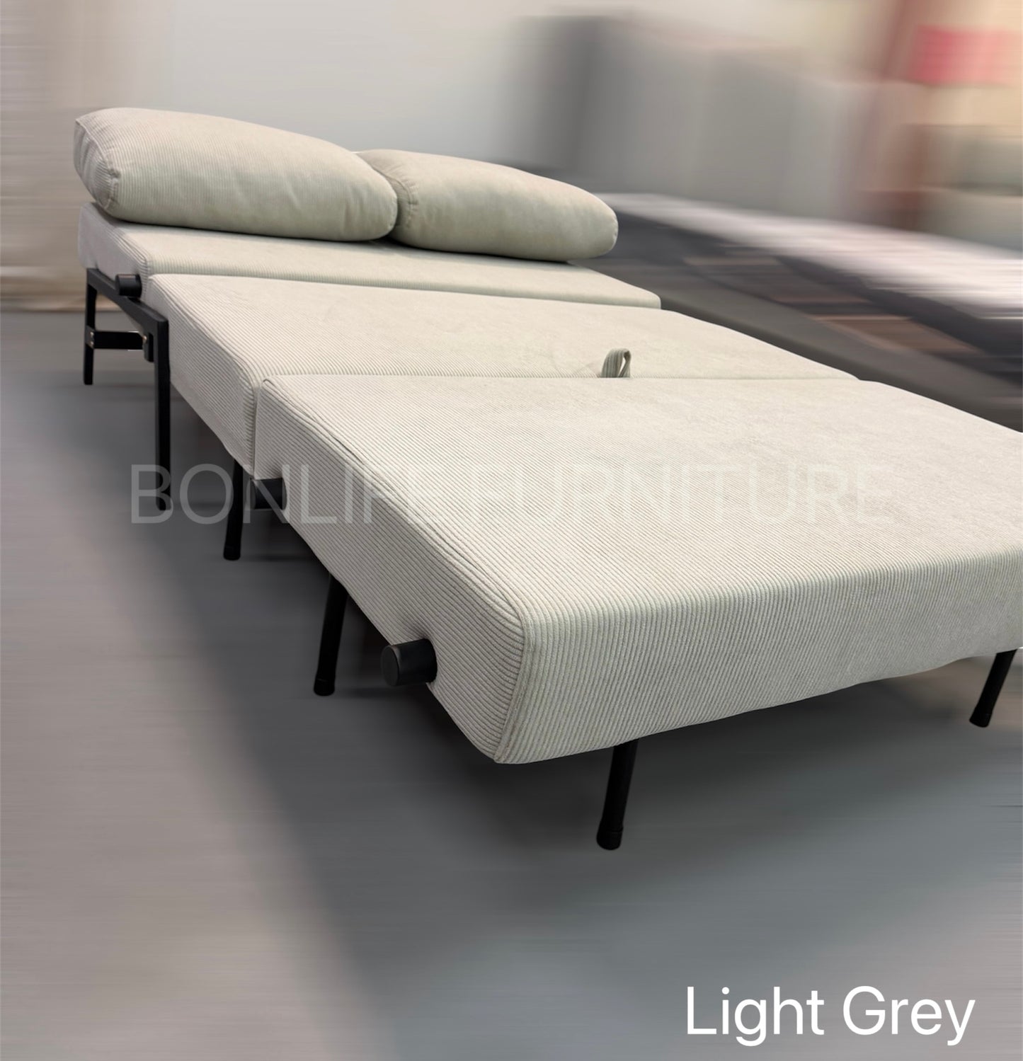 Modern Corduroy Convertible Sofa Bed – Compact 2-in-1 Sleeper-D2504