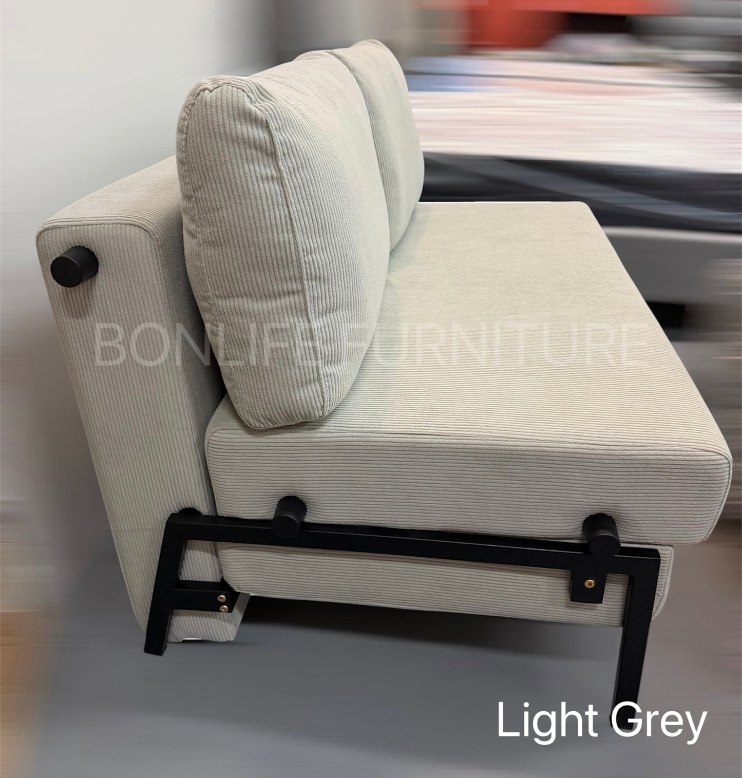 Modern Corduroy Convertible Sofa Bed – Compact 2-in-1 Sleeper-D2504