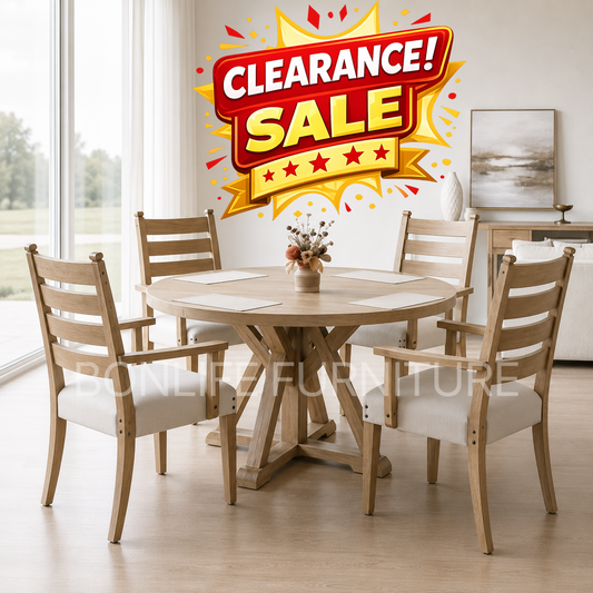 CLEARANCE SALE – Ultra Low Price 60” Round Dining Set