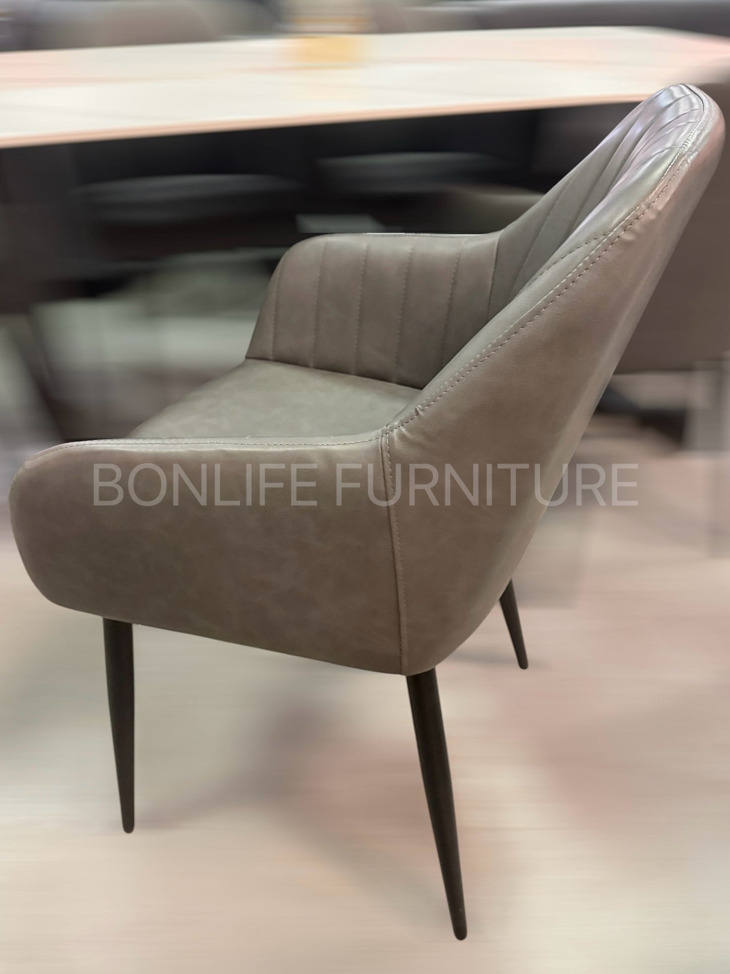 Modern 7-Piece Dining Set with Sintered Stone Table & Upholstered Chairs-I1550(1416C)