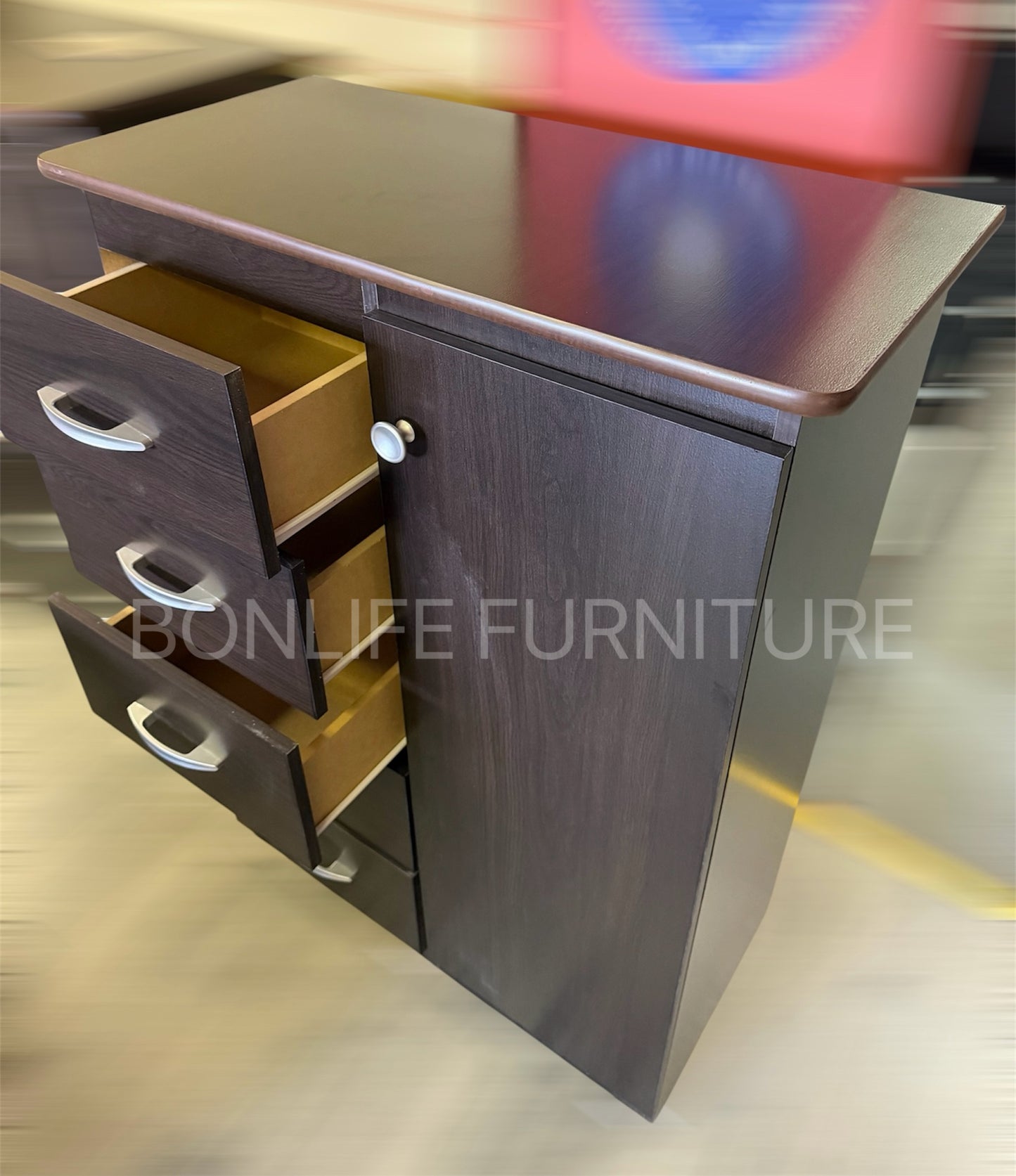 5 Drawer Storage Cabinet with Door-R117