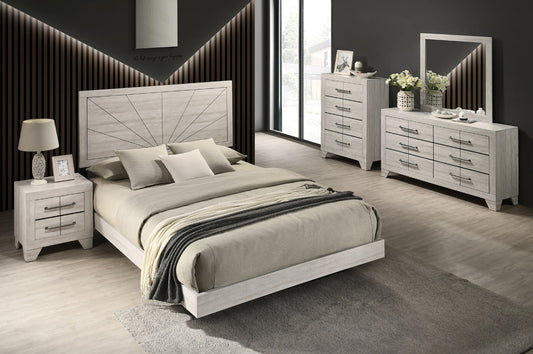 Katrina Bedroom Collection – Distressed Grey Finish