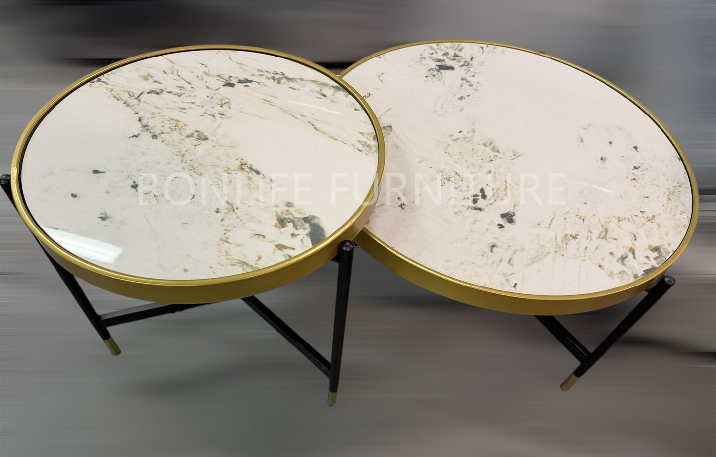 Set of 2 Round Coffee Tables-I2625
