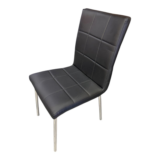 Black PU Leather Dining Chair – Clearance Sale