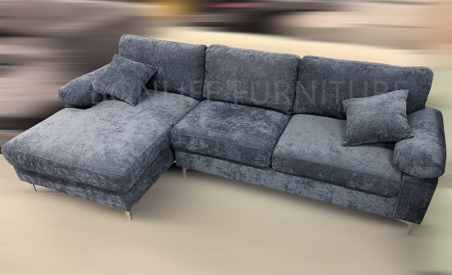 Modern Fabric Sectional Sofa with Chaise-NOVA