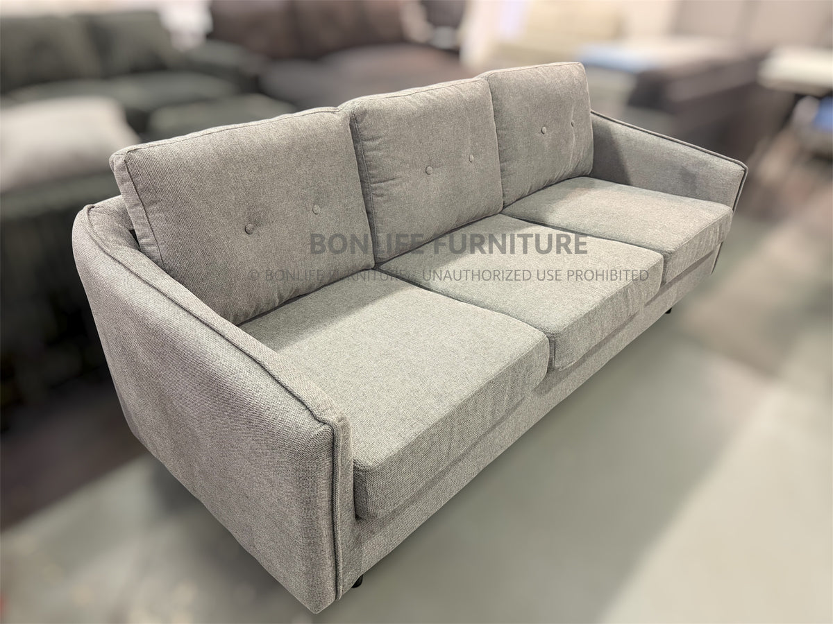 Modern Grey Fabric Sofa Collection – Sofa, Loveseat & Chair-I8220
