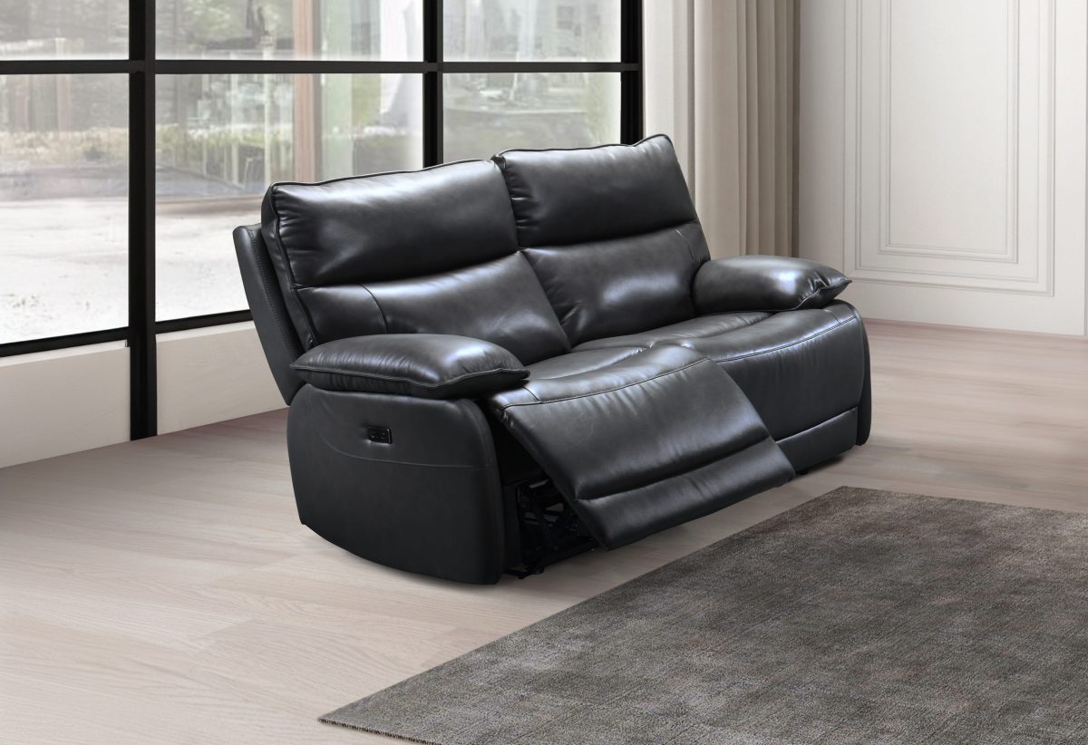 Genuine Full Grain Leather Power Reclining Sofa Collection-T1117G