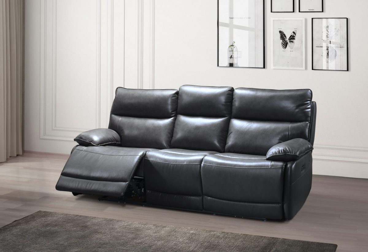 Genuine Full Grain Leather Power Reclining Sofa Collection-T1117G