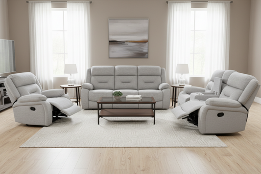 Modern Fabric Reclining Sofa, Loveseat & Chair – T1332