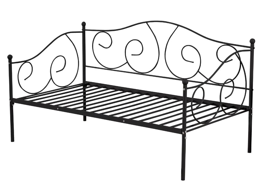 Scrolling Metal Daybed – Space-Saving Elegant Day Bed-T1582