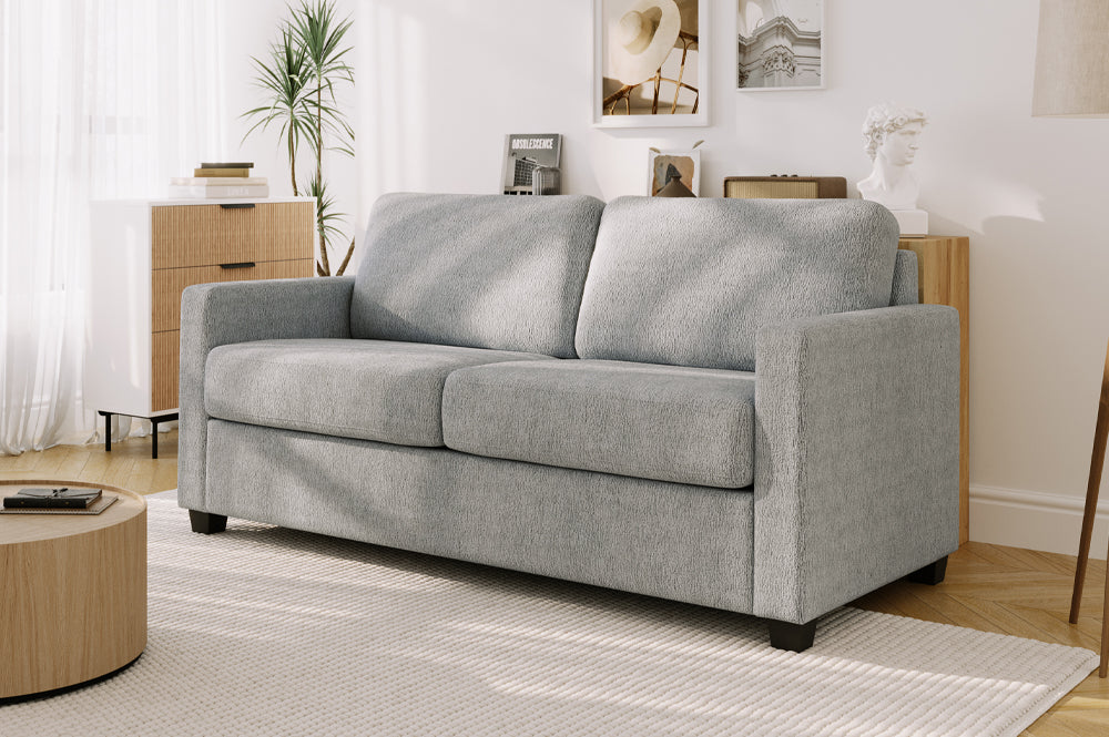 Chenille Sofa Bed with 5" Pocket Coil Mattress-T1812