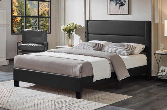 Leatherette Platform Bed -T2175
