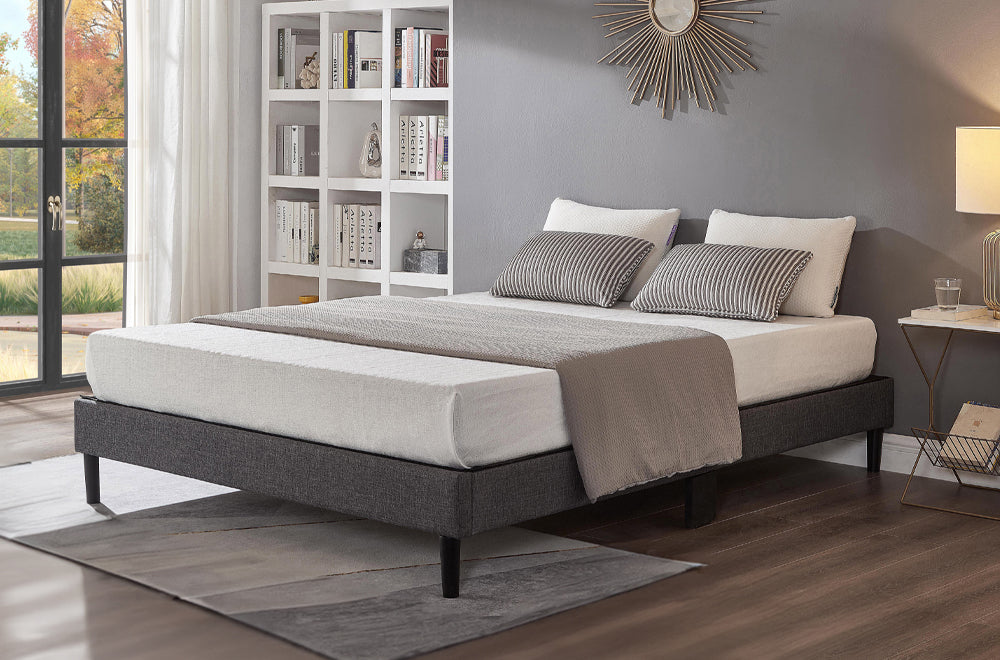 Modern Low Profile Platform Bed Frame -T2430