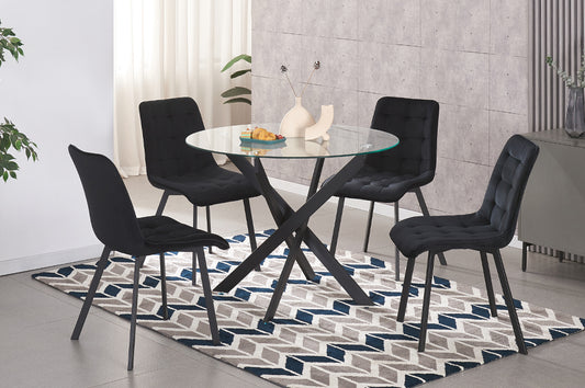 Modern Glass Dining Table Set-T3461/214