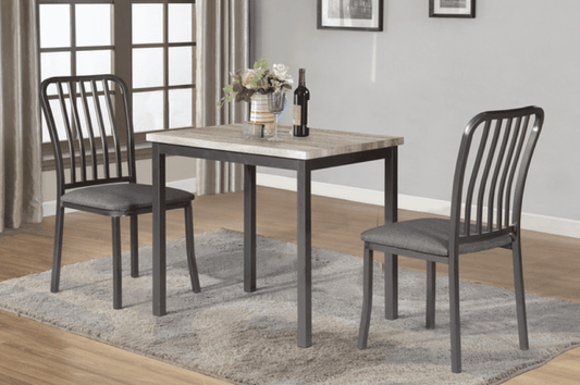 3-Piece Dining Set with Industrial Charm-T3720