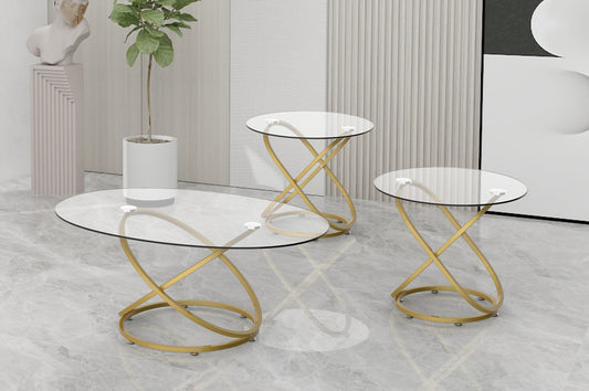 Glass Coffee Table Set -T5019