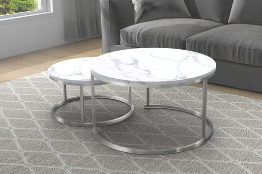 Marble Veneer Coffee Table Set-T5501