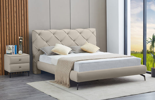 Modern PU Leather Platform Bed-I5945