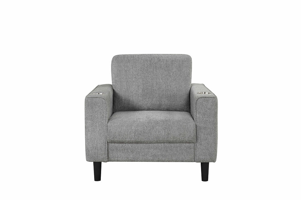 Modern Grey 3-Piece Sofa Set with Cup Holders | BONLIFE Furniture Toronto-I8240