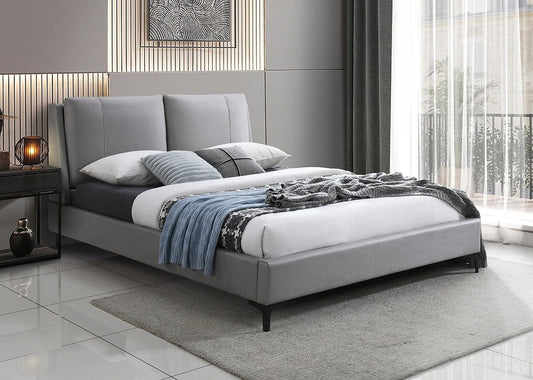 Modern Grey PU Platform Bed -I5340