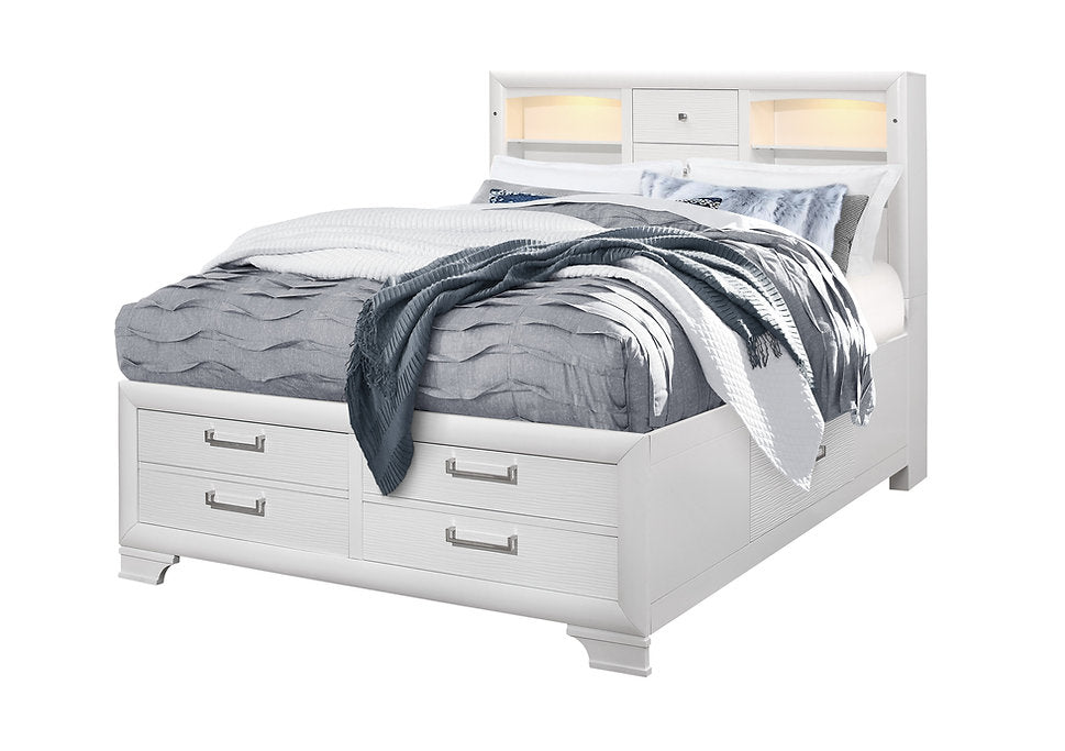 Modern Classic Bedroom Collection-Jordyn (White)