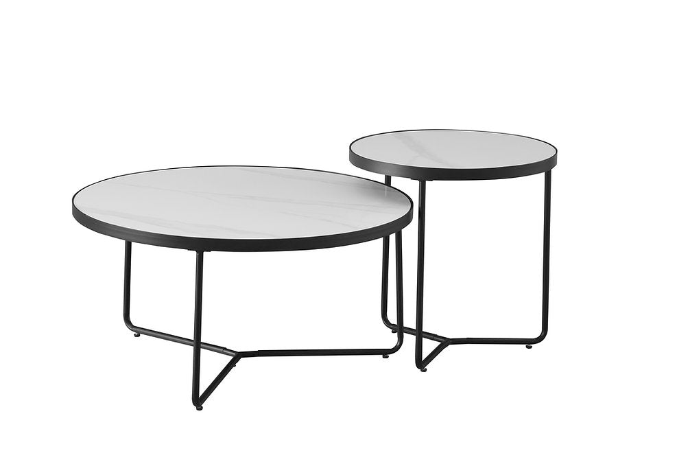 Set of 2 Round Coffee Tables-I2620