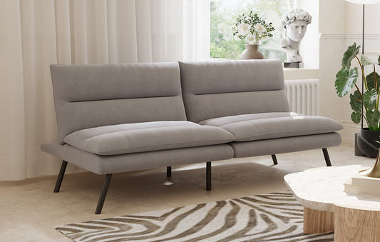 Modern Split-Back Fabric Sofa Bed with Memory Foam Cushion-I8070