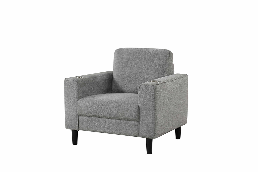 Modern Grey 3-Piece Sofa Set with Cup Holders | BONLIFE Furniture Toronto-I8240