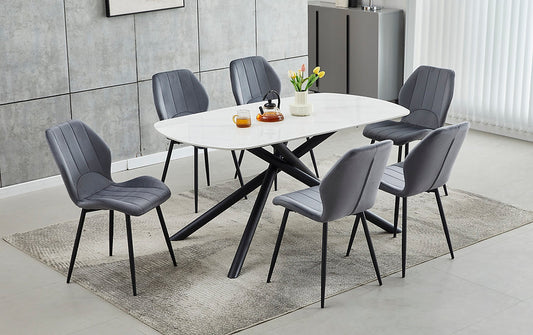 Modern 7-Piece Dining Set-I1530